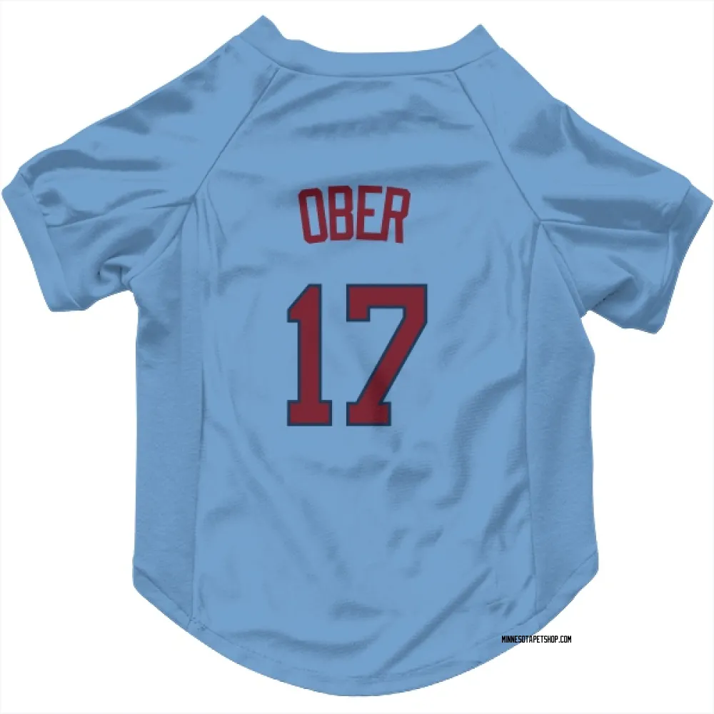 Bailey Ober Autographed Minnesota Twins 8x10 Light Blue Jersey